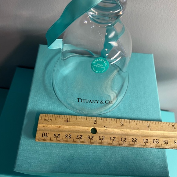 Retired Tiffany & Co Crystal Bell Ornament - Picture 6 of 7